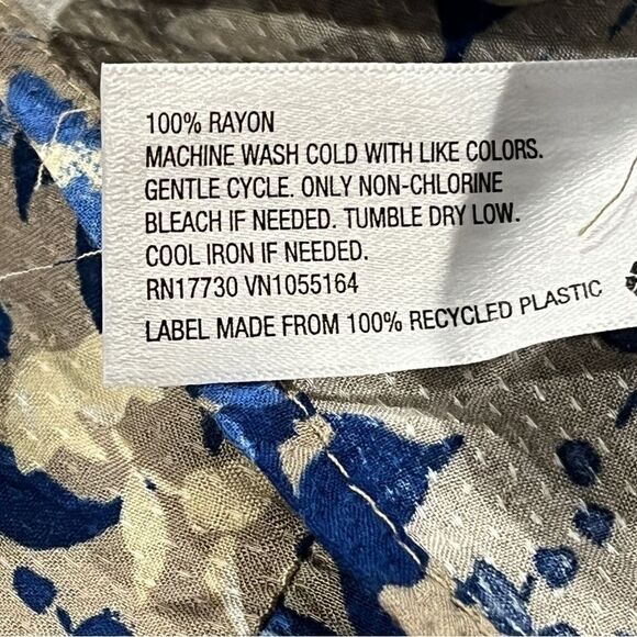 A New Day Floral turtle neck a-line Maxi Dress with long sleeves - Picture 9 of 11